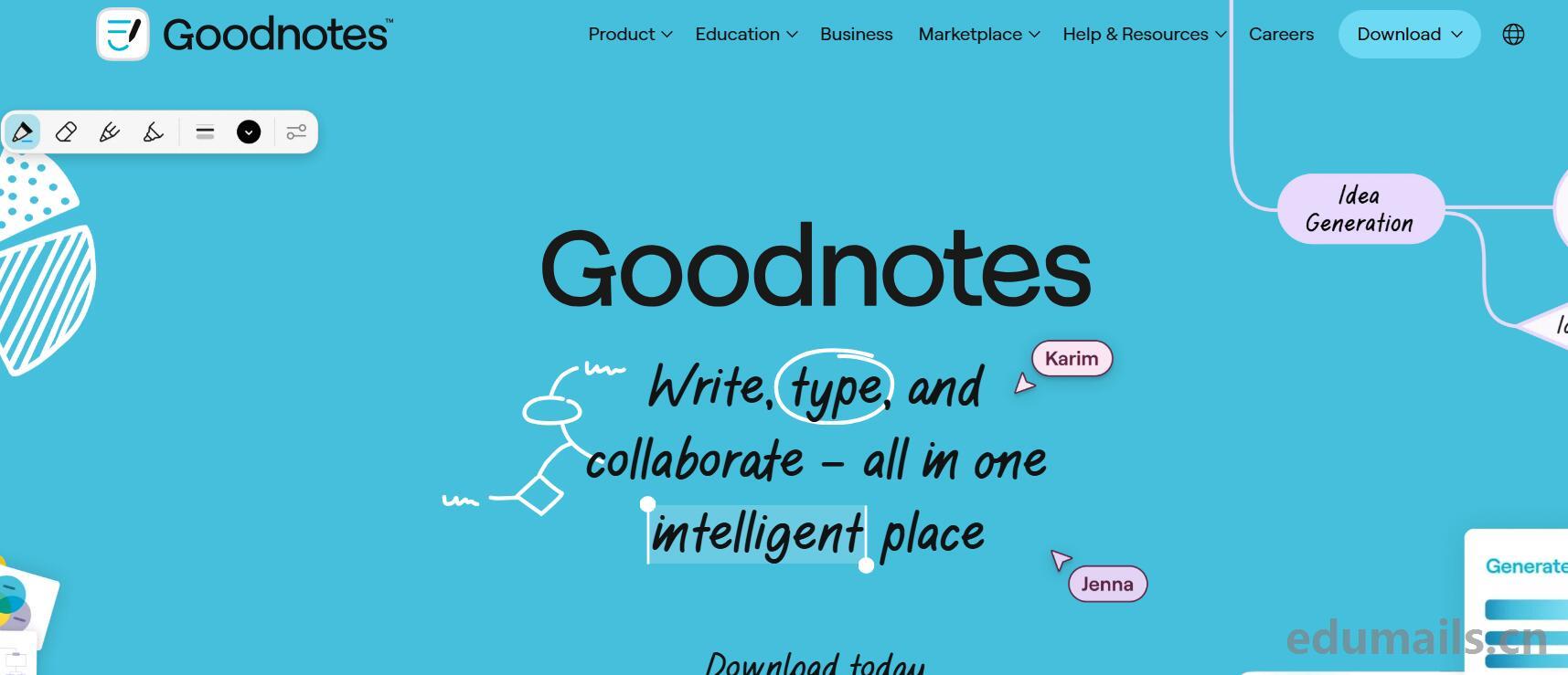 goodnotes笔记软件教育机构免费注册申请教育版图文教程-EDU教育网邮箱注册申请